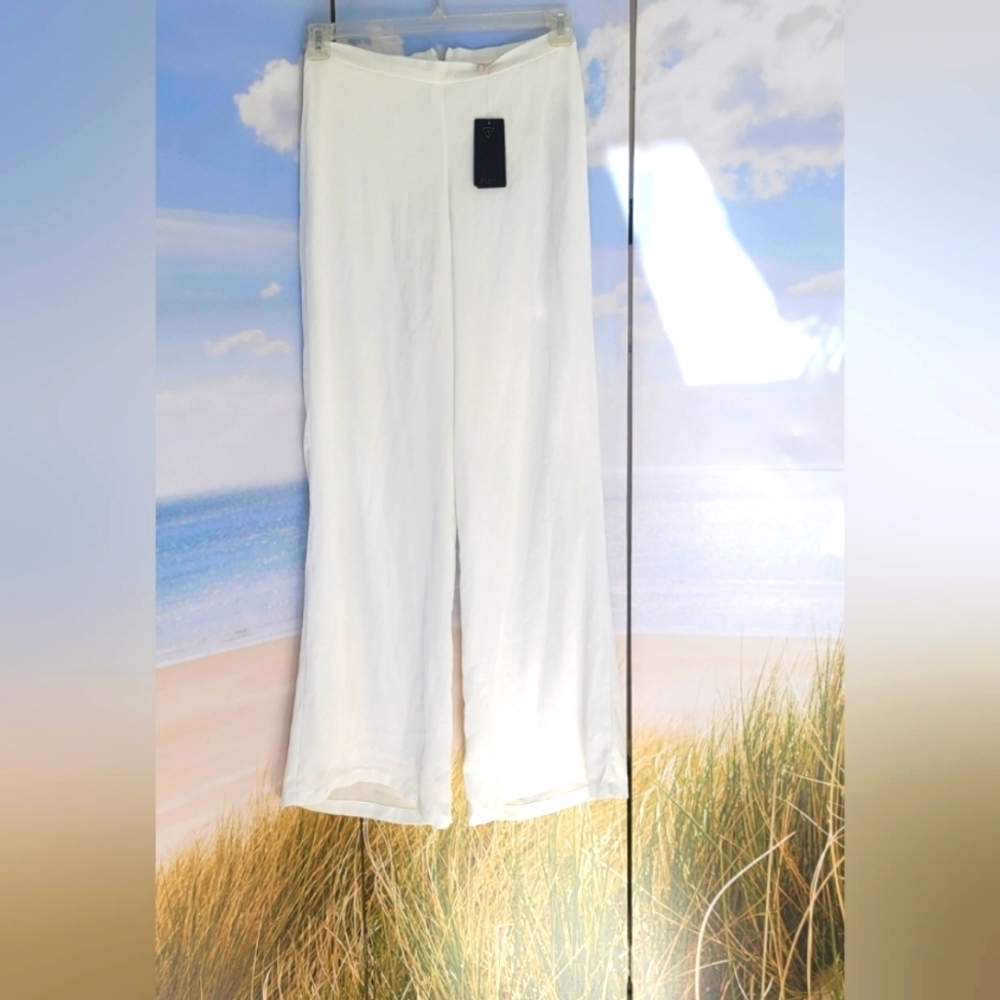 GUESS White Palazzo Wide Leg Pant